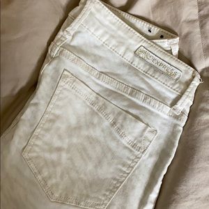 Express size 0 zebra jeans